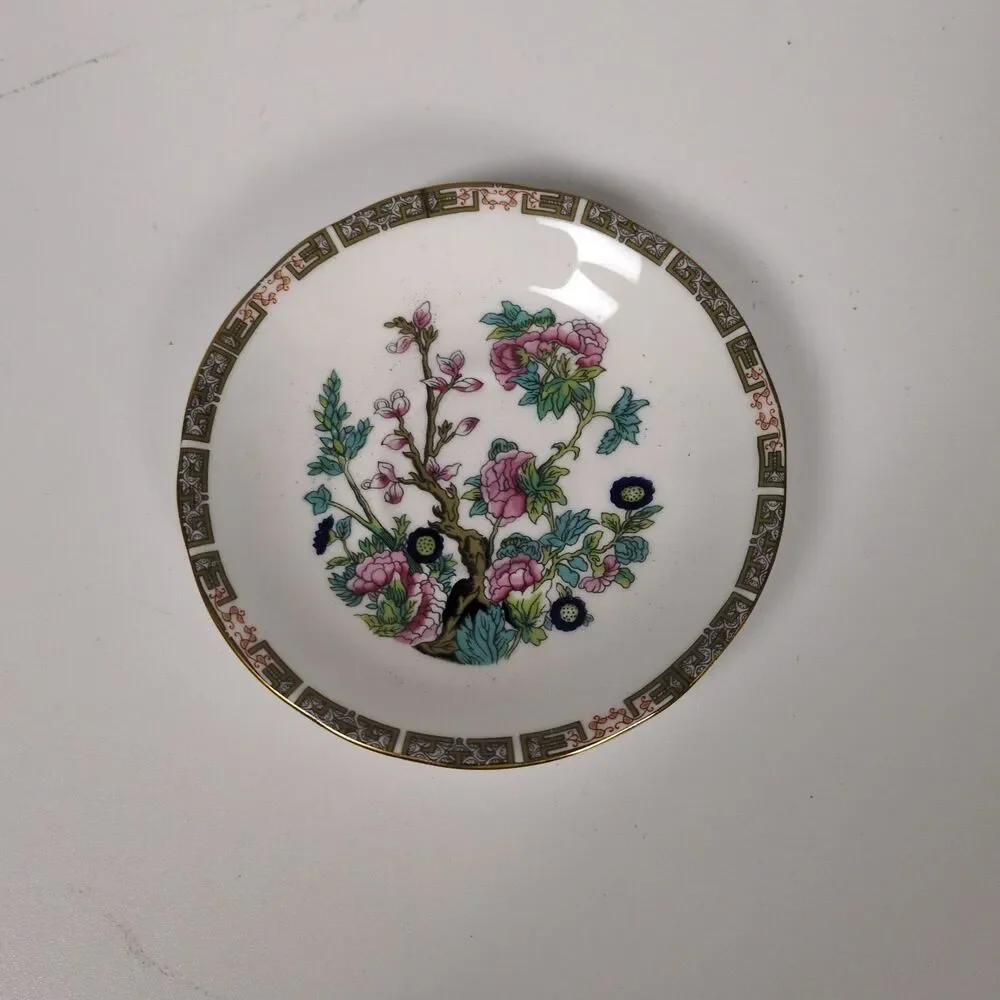 Vintage Duchess England Bone China Floral Tea Cups & Saucers Set of 5 Gold Trim